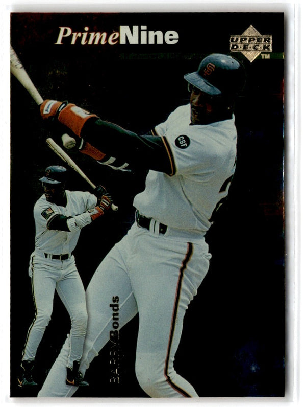 1998 Upper Deck Prime Nine Barry Bonds #PN52