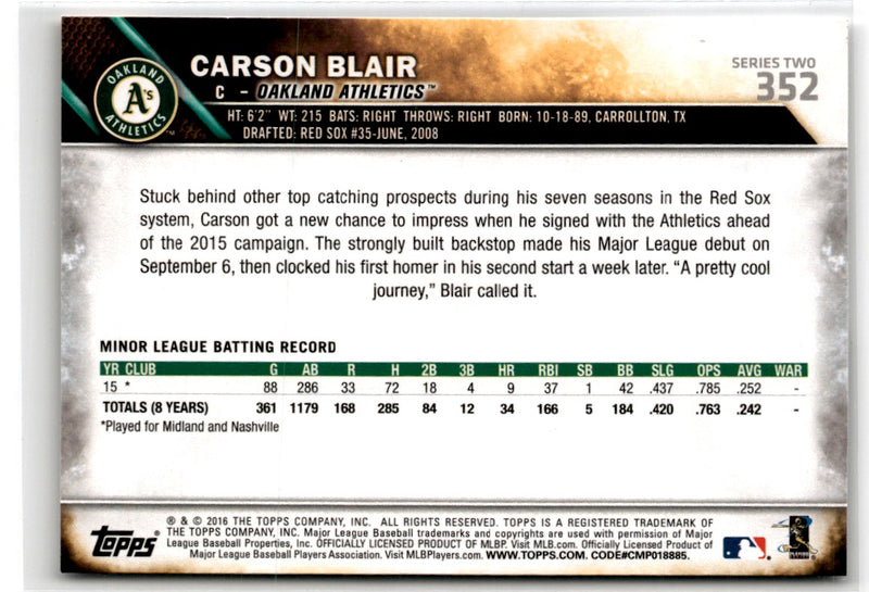 2016 Topps All-Star Game Carson Blair