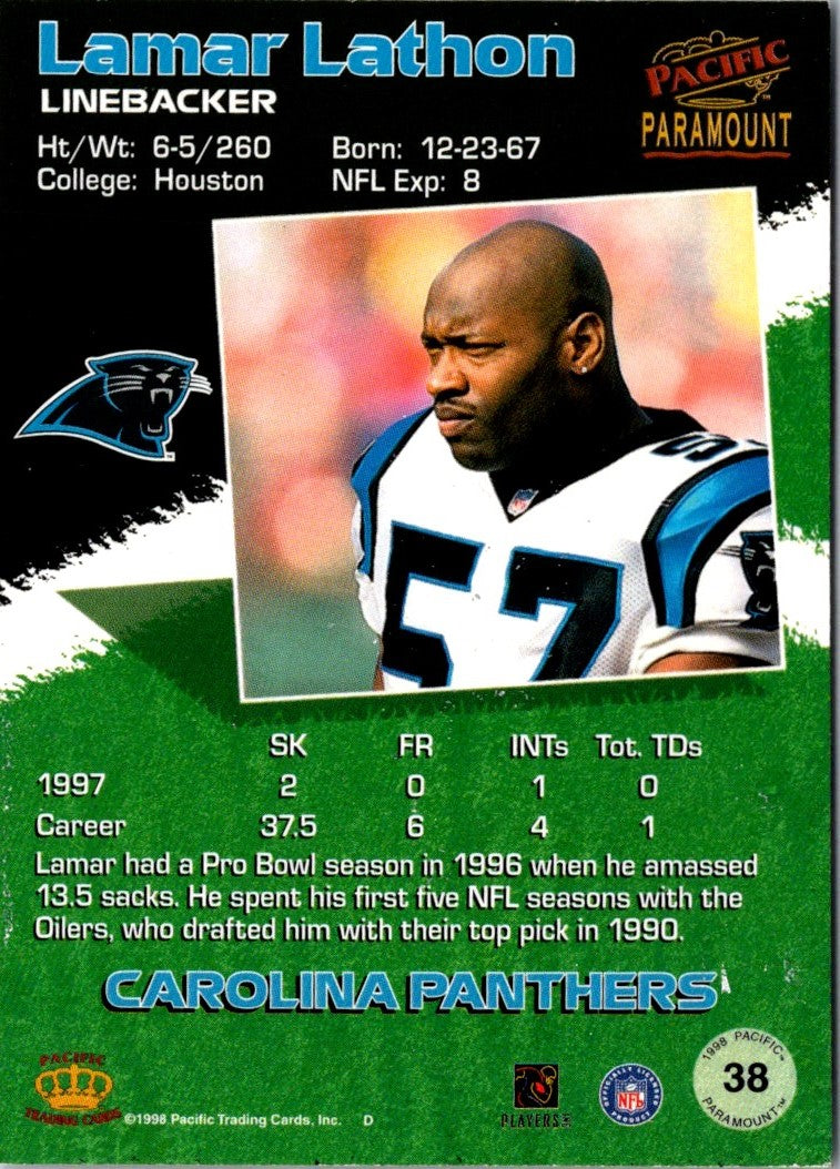 1998 Pacific Paramount Lamar Lathon