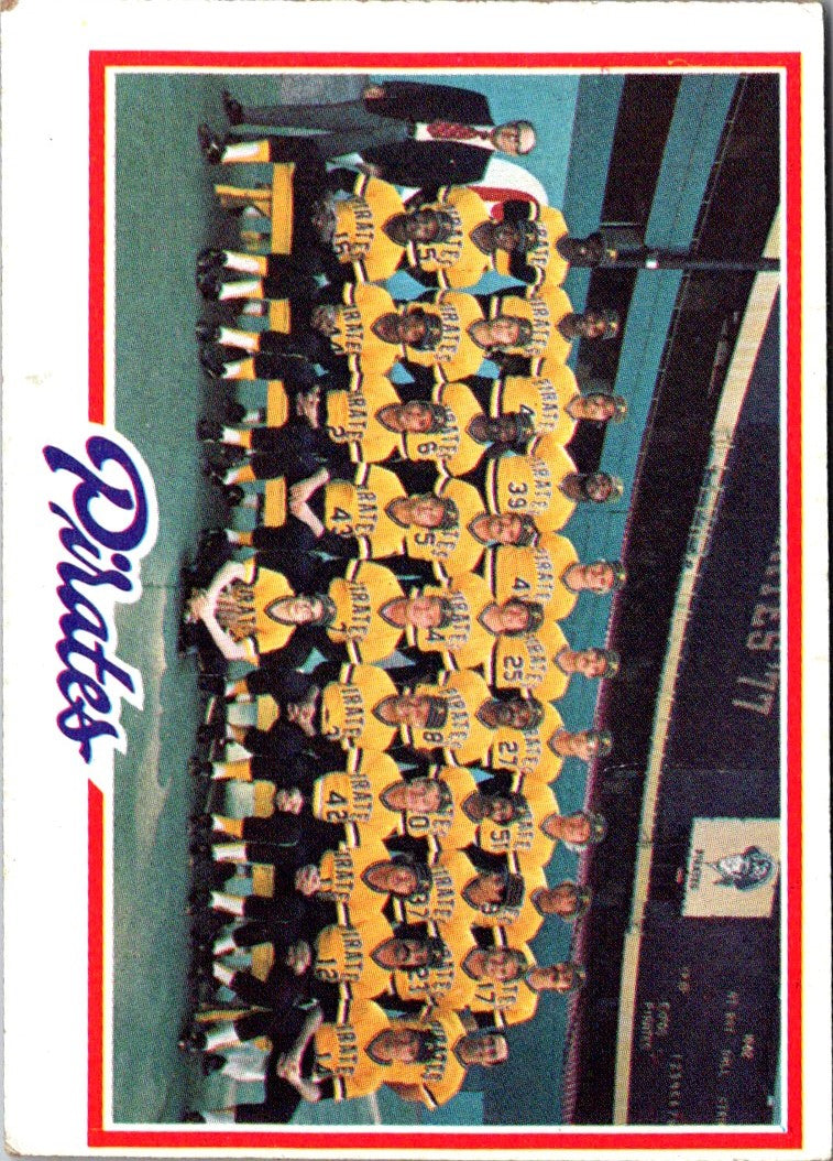 1978 Topps Pittsburgh Pirates