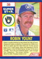 1991 Score 100 Superstars Robin Yount #38