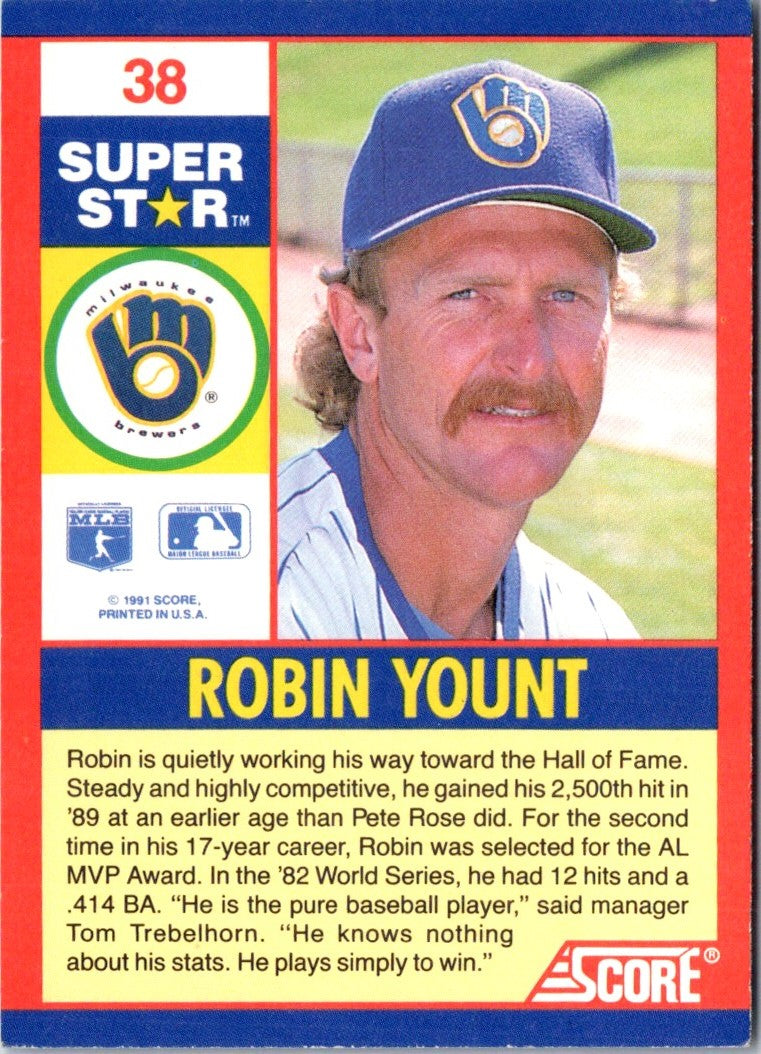 1991 Score 100 Superstars Robin Yount