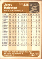 1983 Fleer Jerry Hairston #236