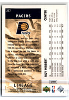 2008 Upper Deck Roy Hibbert #217 Rookie