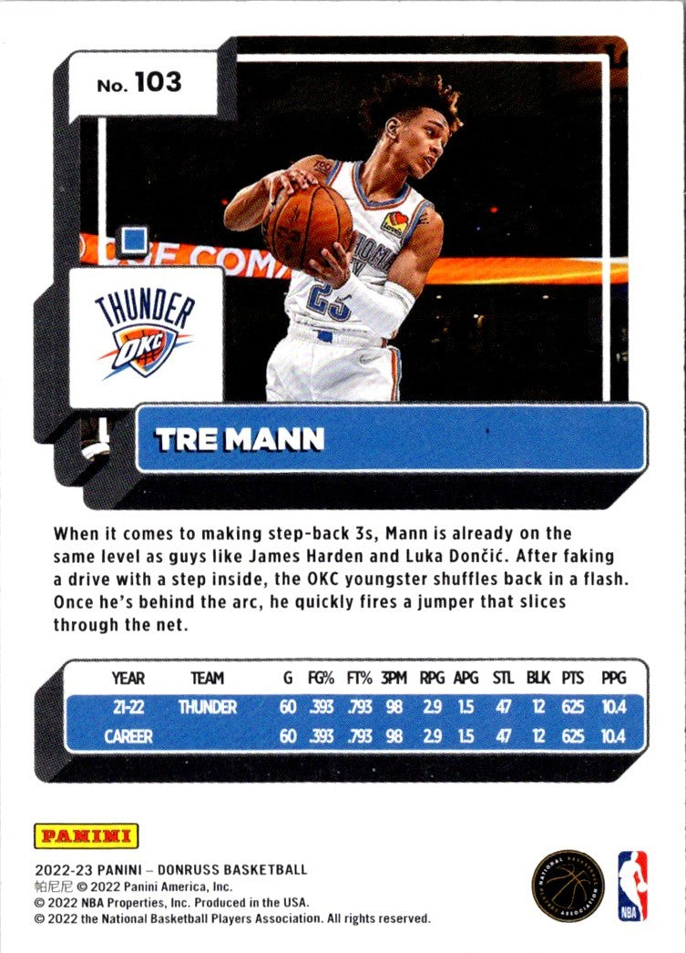 2022 Donruss Tre Mann