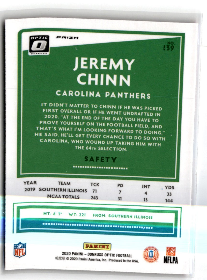 2020 Donruss Optic Pink Jeremy Chinn