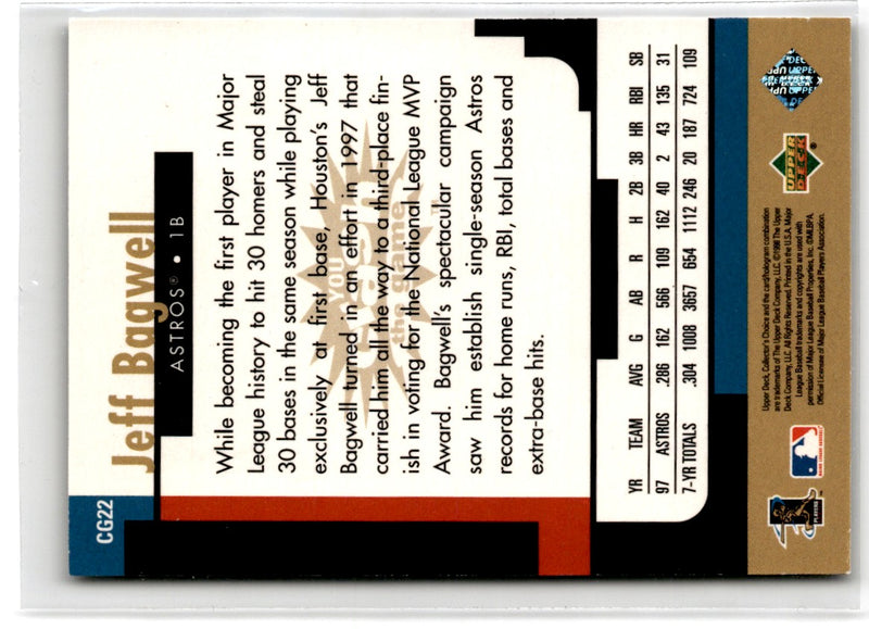 1998 Collector's Choice You Crash the Game Exchange Jeff Bagwell