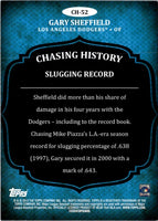 2013 Topps Chasing History Gary Sheffield #CH-52