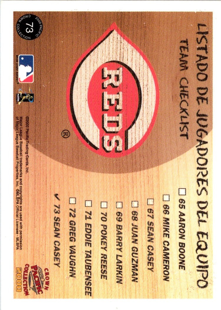 2000 Pacific Crown Collection Sean Casey