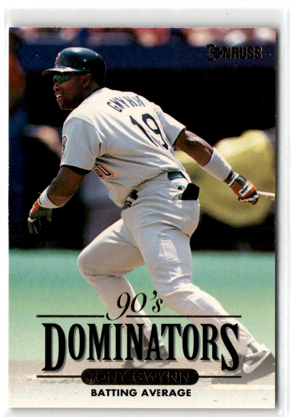 1994 Donruss 90's Dominators Batting Average Tony Gwynn #1