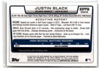 2012 Bowman Draft Picks & Prospects Chrome Justin Black #BDPP56 Refractor