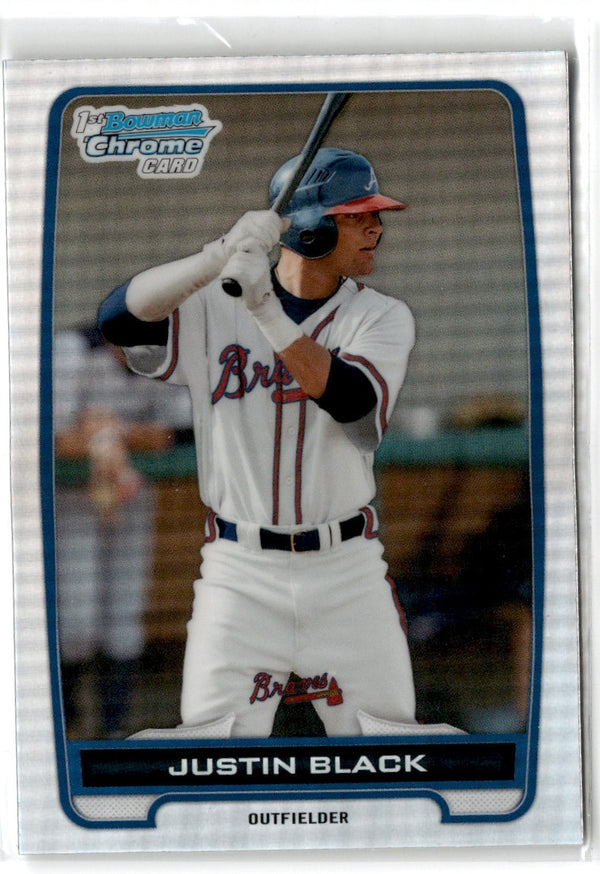 2012 Bowman Draft Picks & Prospects Chrome Justin Black #BDPP56 Refractor