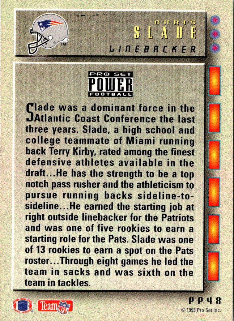 1993 Pro Set Power Update Prospects Chris Slade