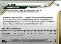 2020 Topps Opening Day A.J. Puk #168 Rookie