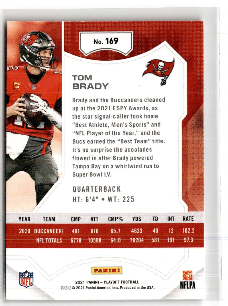 2021 Panini Playoff Red Zone Tom Brady