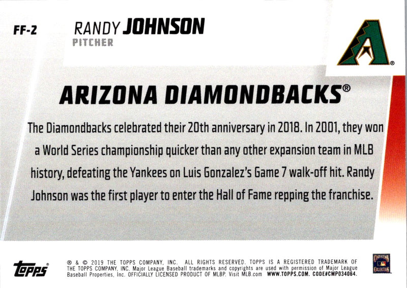 2019 Topps Franchise Feats Randy Johnson