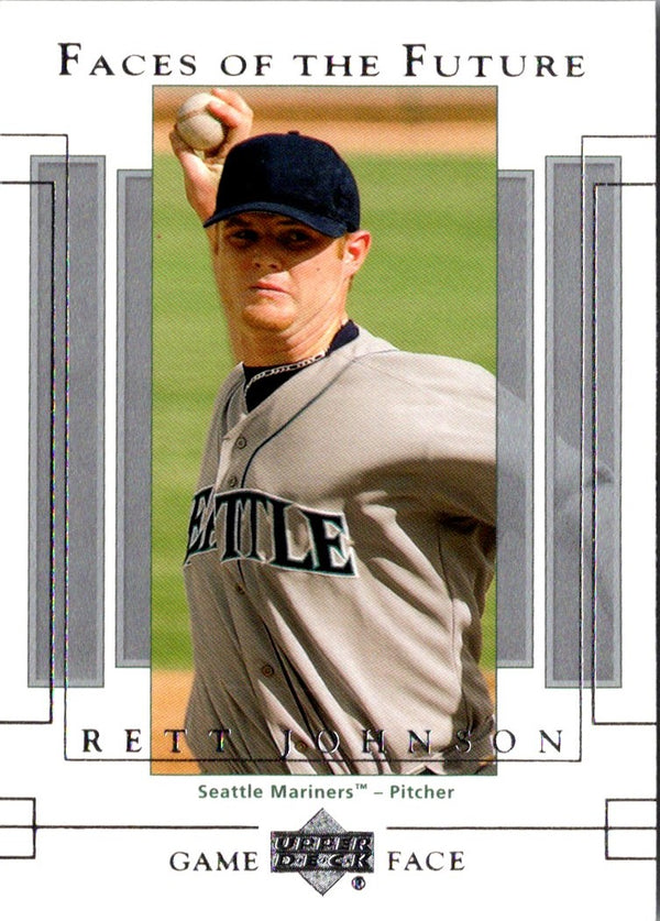 2003 Upper Deck Game Face Rett Johnson #123 Rookie