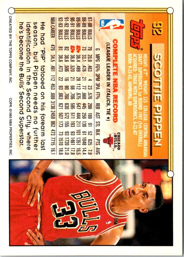 1993 Topps Gold Scottie Pippen