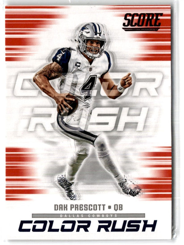 2018 Score Color Rush Red Dak Prescott #13