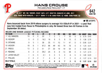 2022 Topps Hans Crouse #642 Rookie