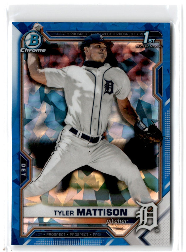 2021 Bowman Draft Chrome Sapphire Tyler Mattison #BDC-58