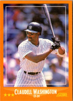 1988 Score Claudell Washington #579