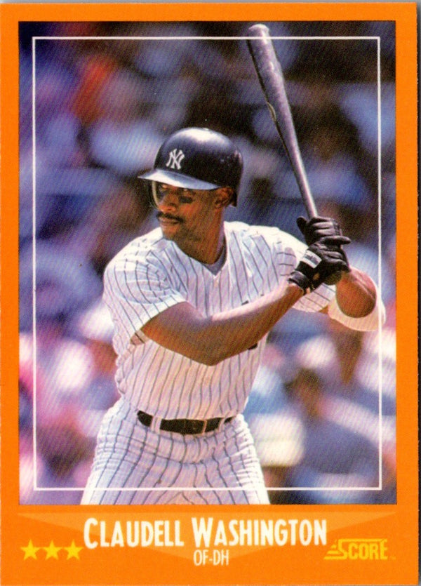 1988 Score Claudell Washington #579
