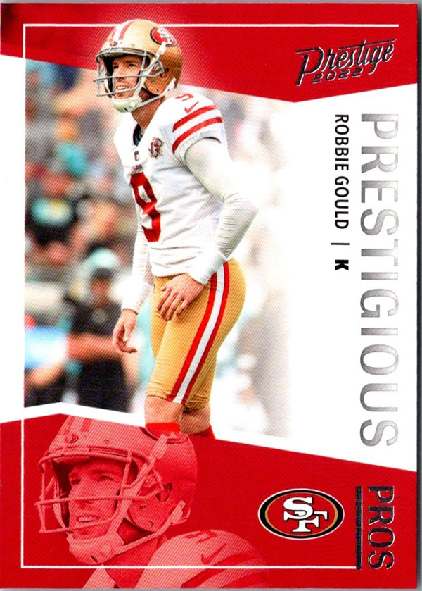 2022 Panini Prestige Prestigious Pros Robbie Gould #PP-20