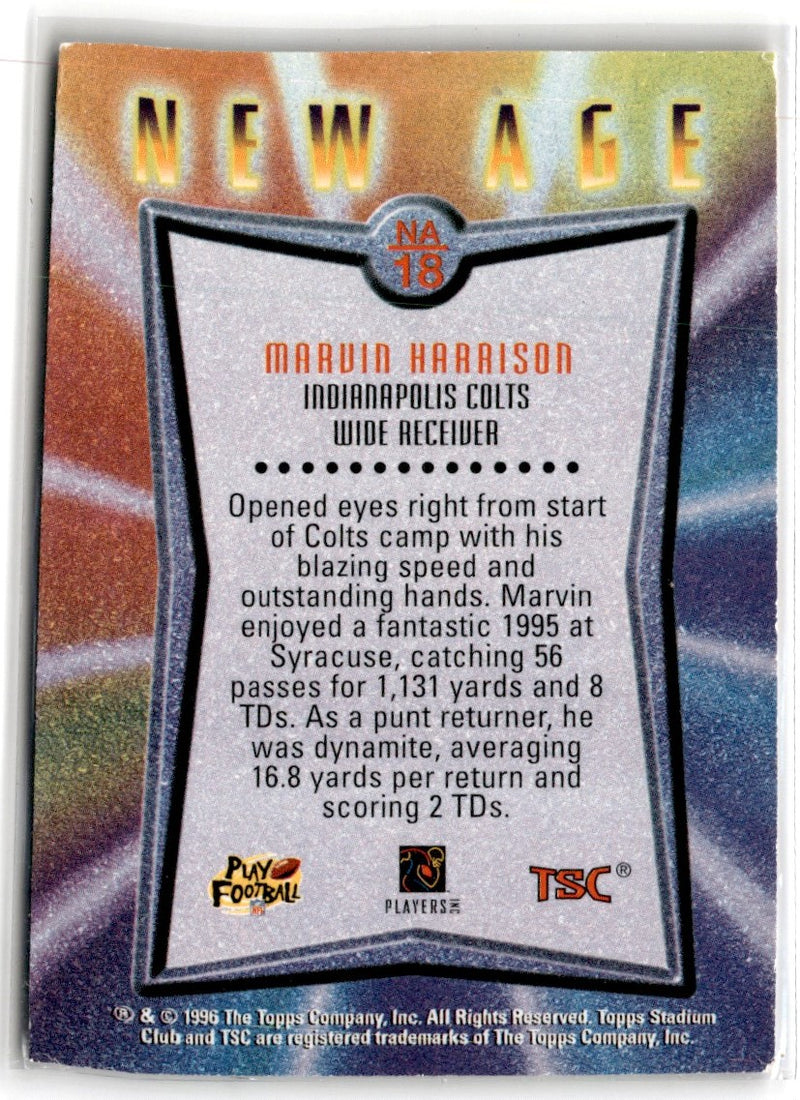 1996 Stadium Club New Age Marvin Harrison