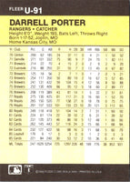 1986 Fleer Update Darrell Porter #U-91