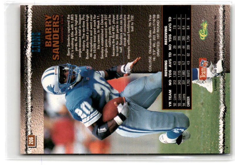 1995 Pro Line Barry Sanders