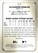 2022 Bowman Platinum Top Alejandro Hidalgo