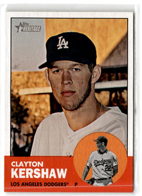2012 Topps Heritage Target Red Border Clayton Kershaw #210