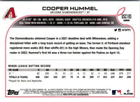 2022 Topps Chrome Update Cooper Hummel #USC185 Rookie