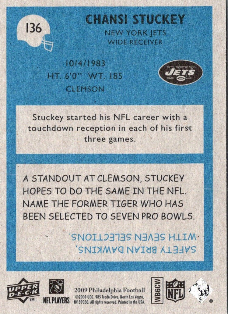2009 Upper Deck Chansi Stuckey