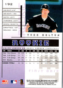 1998 Leaf Rookies & Stars True Blue Todd Helton