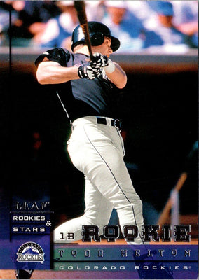 1998 Leaf Rookies & Stars True Blue Todd Helton #192
