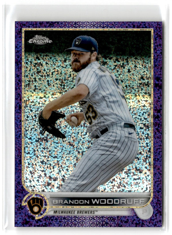 2022 Topps Chrome Refractor Brandon Woodruff #44 154/299