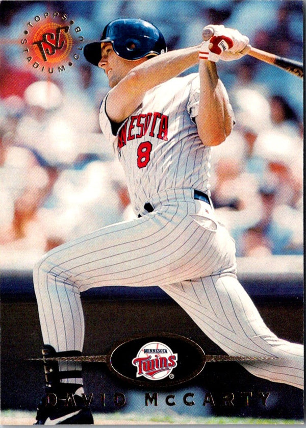 1995 Topps Stadium Club First Day Issue David McCarty #8