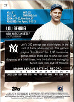 2021 Stadium Club Lou Gehrig #21