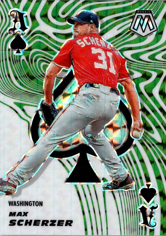2021 Panini Mosaic Aces Green Max Scherzer #ACE9