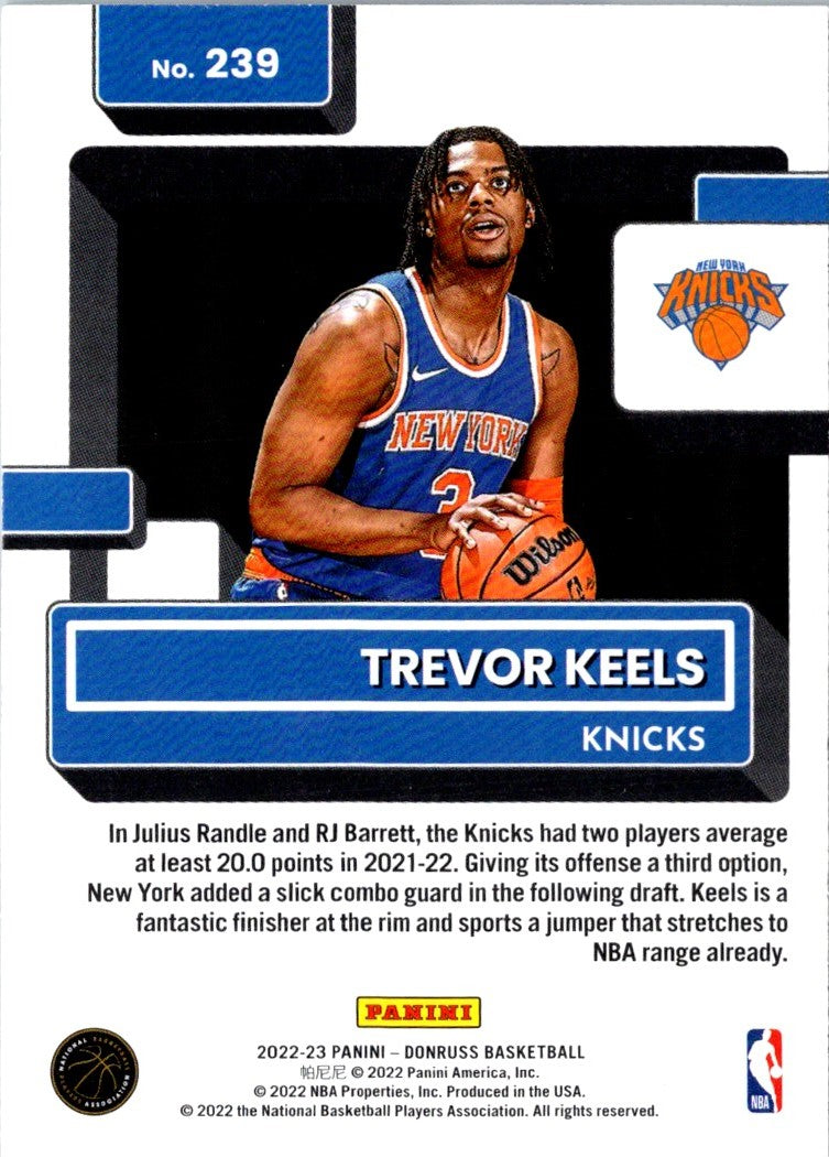 2022 Donruss Rated Rookies Trevor Keels