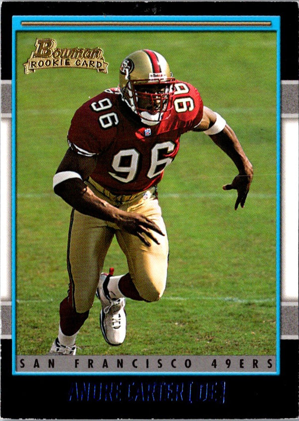 2001 Bowman Andre Carter #186 Rookie