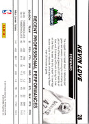 2010 Donruss Production Line Kevin Love
