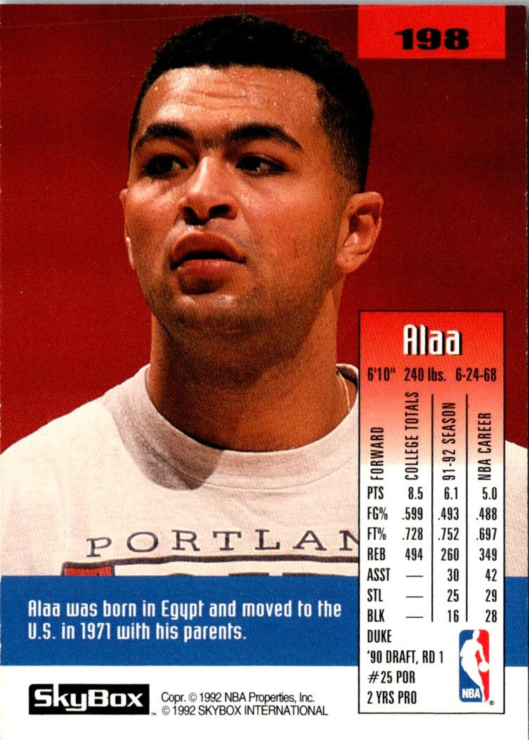 1992 SkyBox Alaa Abdelnaby