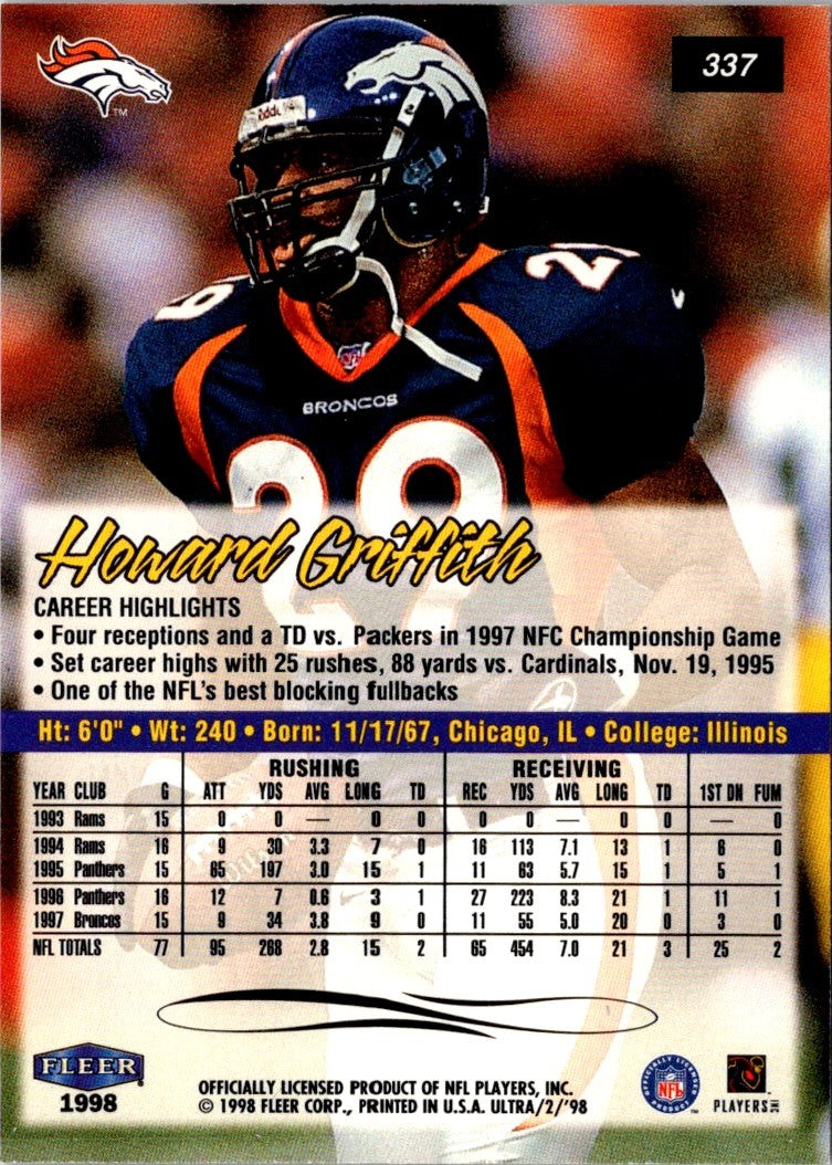 1998 Ultra Howard Griffith