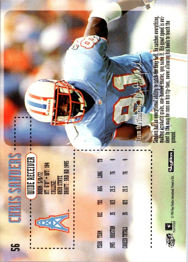 1996 SkyBox Impact Chris Sanders