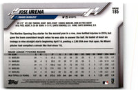 2020 Topps Chrome Jose Urena #185