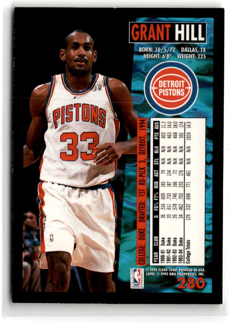 1995 Fleer Class Encounters Grant Hill