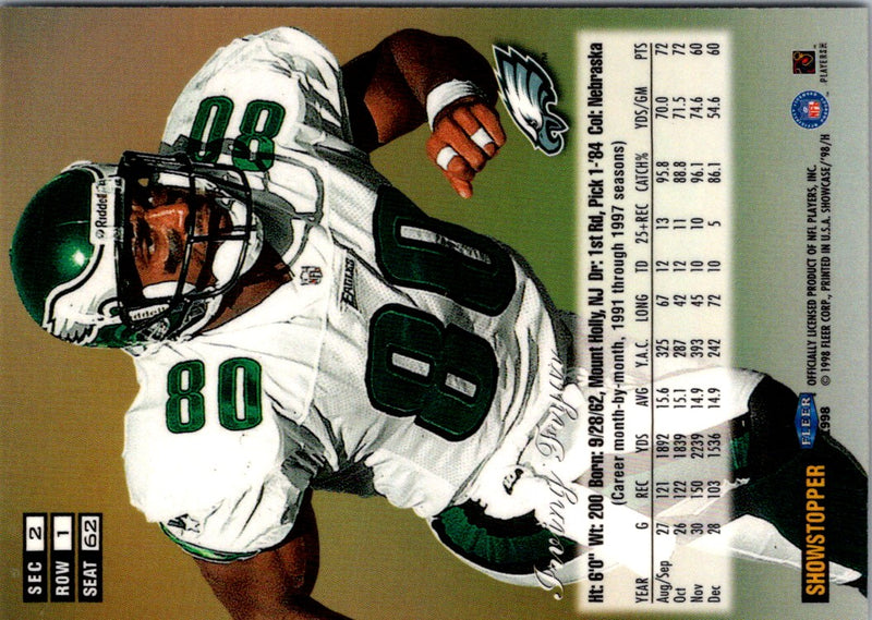 1998 Flair Showcase Row 1 Irving Fryar